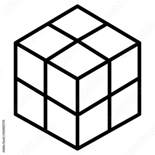 Dimensional Modeling Vector Icon