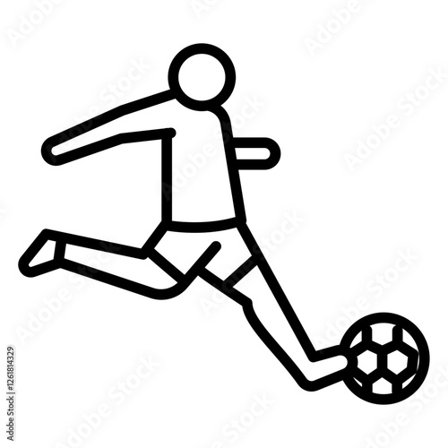 Soccer Corner Kick Vector Icon