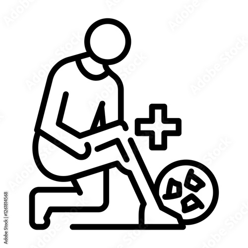Soccer Injury Time Vector Icon