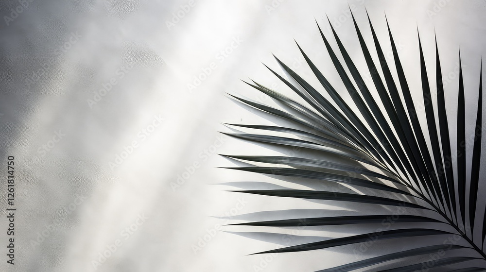 Obraz premium image palm leaf outline