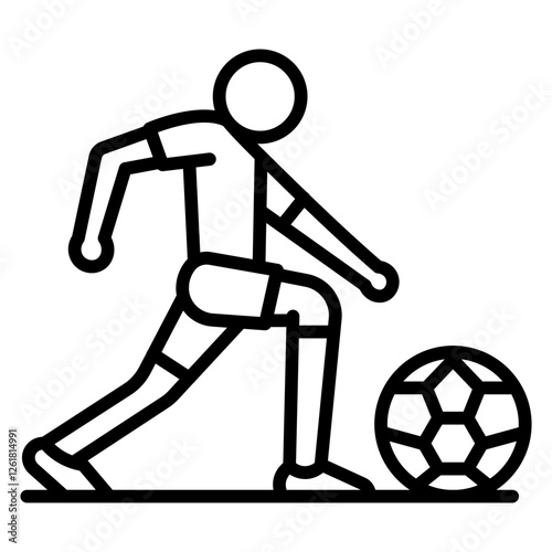 Soccer Warm Up Vector Icon
