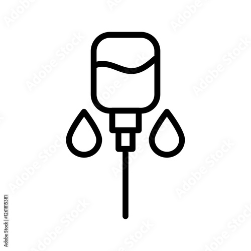 IV Drip Vector Icon