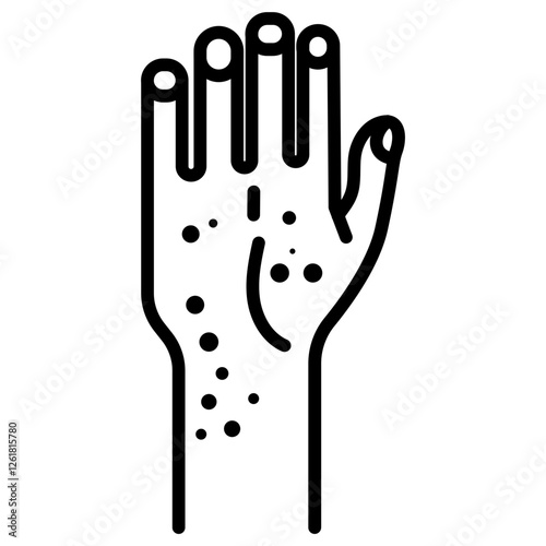 Skin Rash Vector Icon