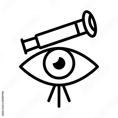 Long Term Vision Vector Icon