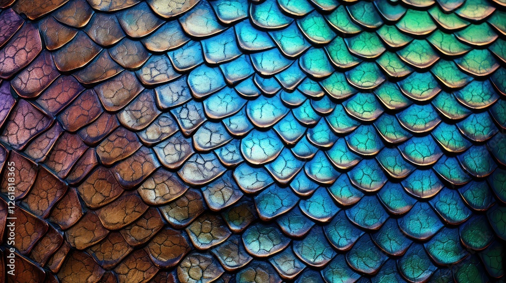 Obraz premium colors lizard skin texture