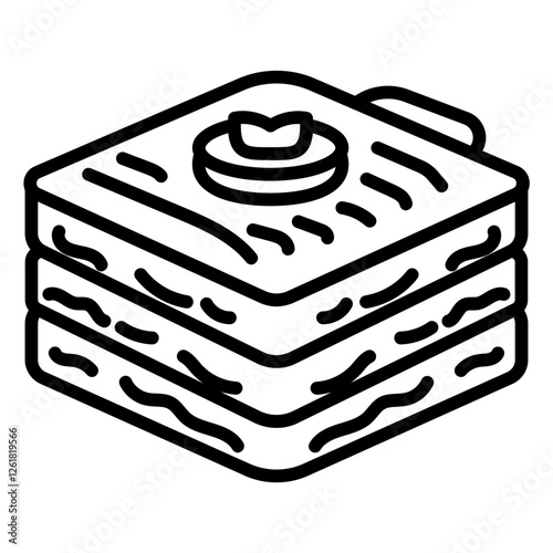 Moussaka Vector Icon