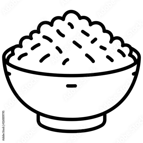 Sticky Rice Vector Icon