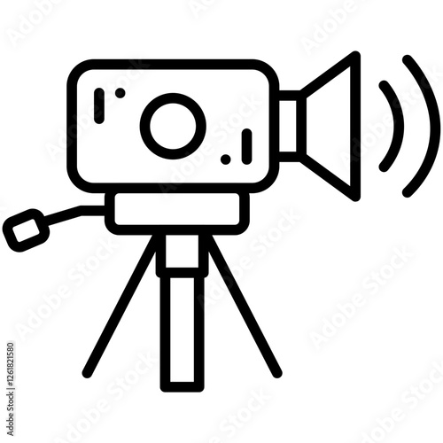 Teleprompter Vector Icon