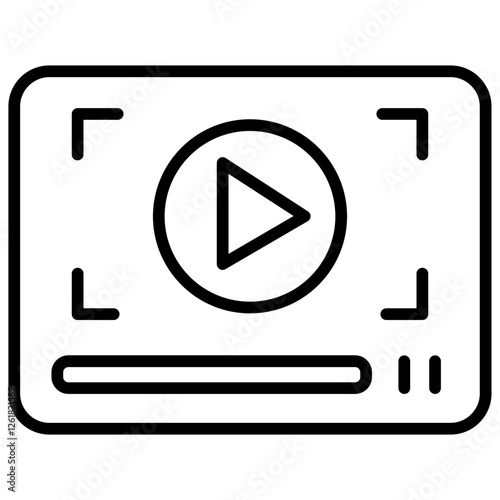 Video Frame Export Vector Icon