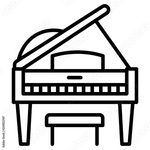 Music Instrument Store Vector Icon