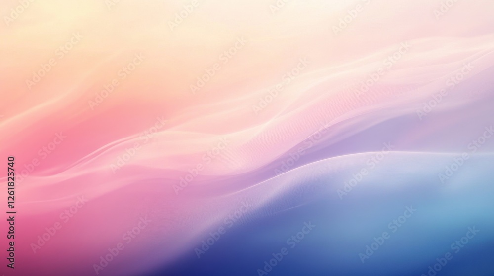 Obraz premium Pastel Abstract Background with Smooth Waves and Soft Colors