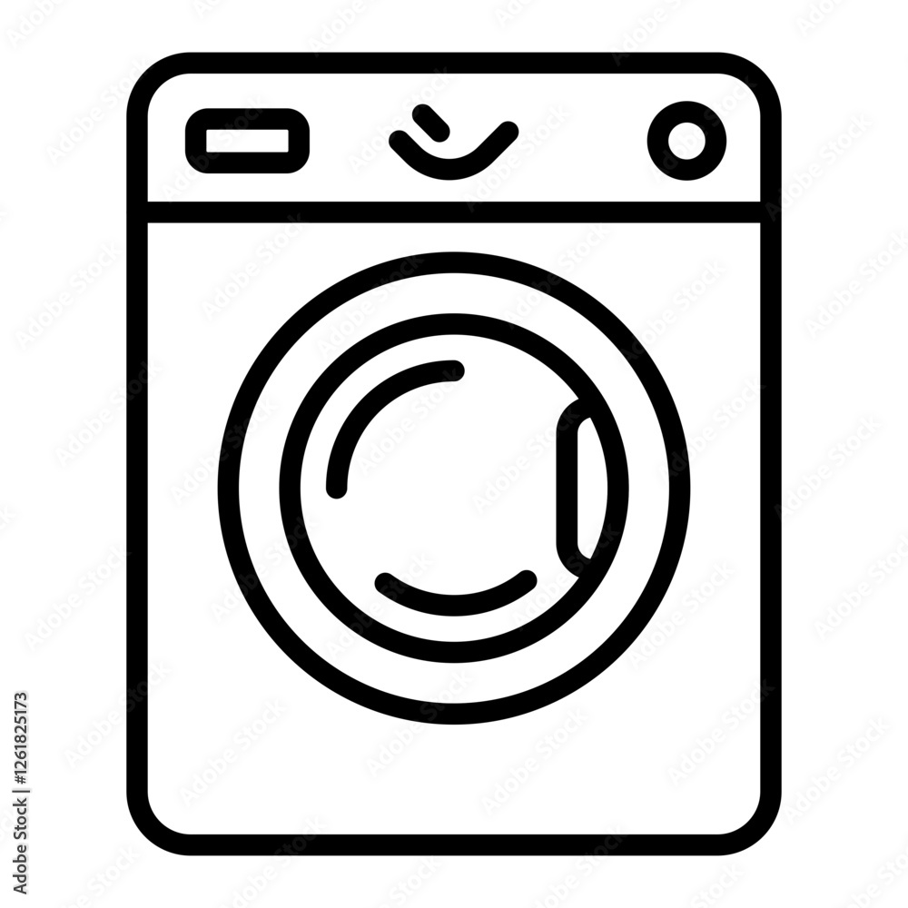 Washing Machine Loading Vector Icon Washing Machine Loading Vector Icon