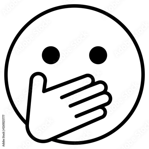 Face with Hand Over Mouth Icon