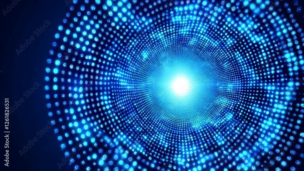 Abstract Blue Glowing Dot Tunnel Animation | Keywords blue, tunnel, glowing, dots, swirling Abstract Blue Glowing Dot Tunnel Animation | Keywords blue, tunnel, glowing, dots, swirling
