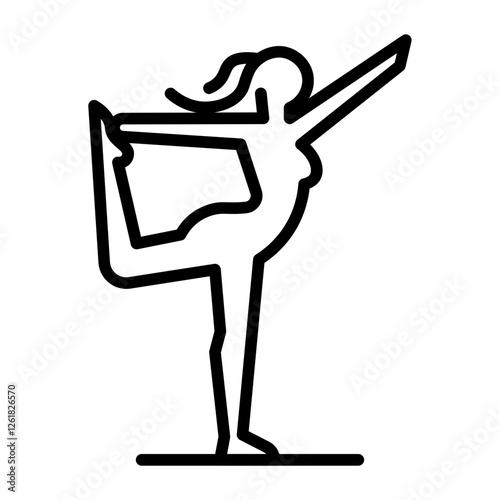 Stretching Vector Icon