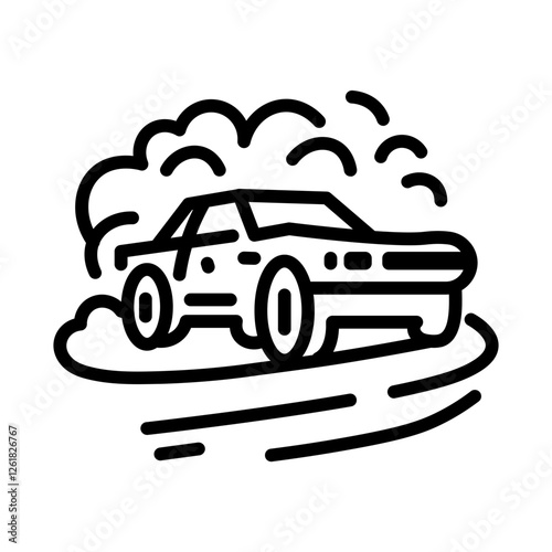 Drift Angle Vector Icon