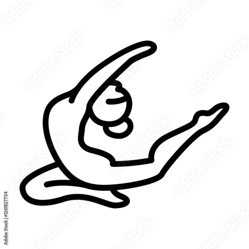 Artistic Gymnastics Vector Icon