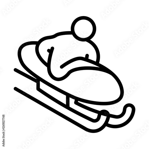 Bobsleigh Vector Icon