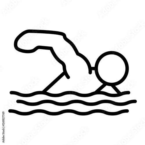Breaststroke Vector Icon