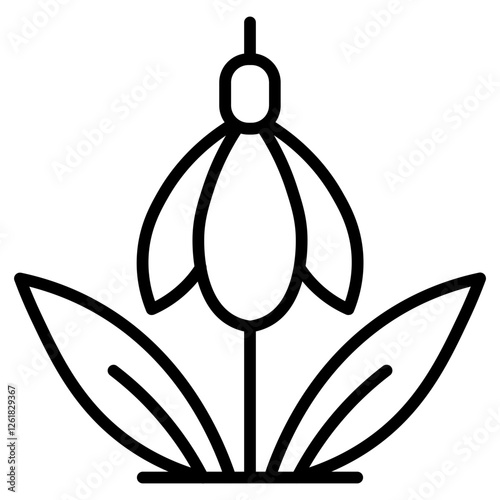 Snowdrop Vector Icon