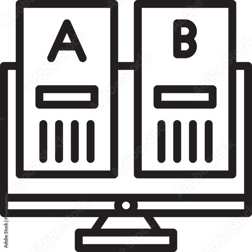 AB Testing Vector Icon