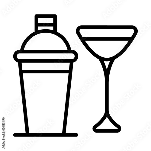 Cocktail Shaker Vector Icon