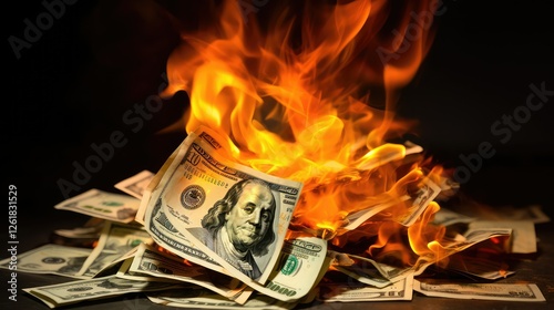 destructi money on fire