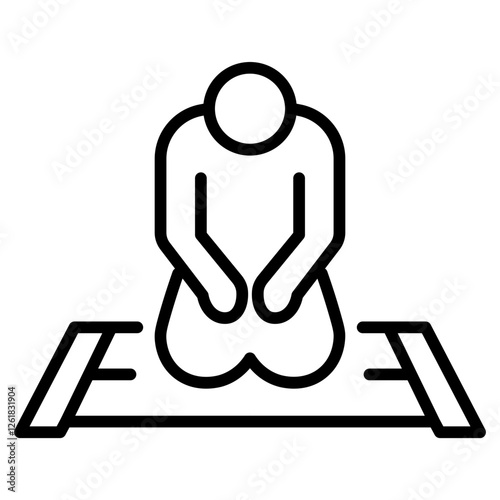 Sujud Vector Icon
