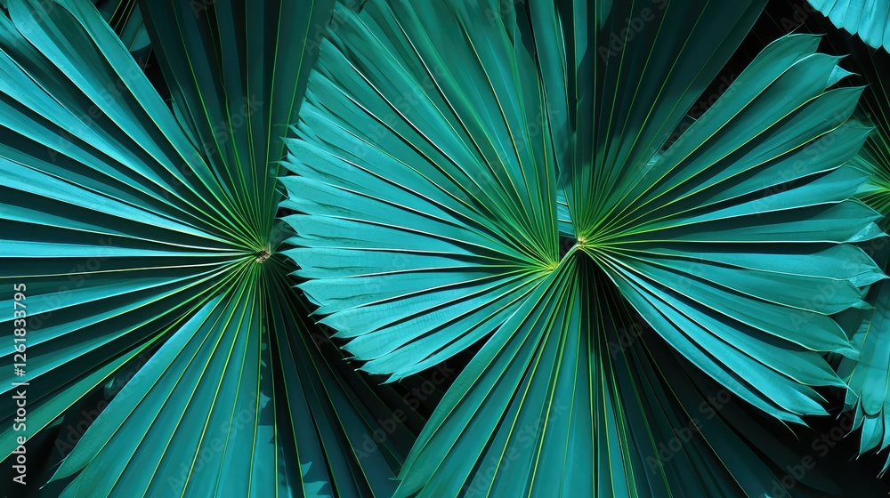 Obraz premium sky leaves pattern