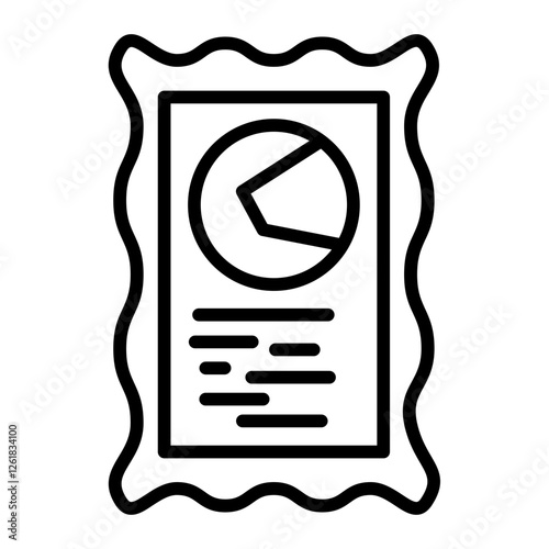 Nutrition Label Vector Icon