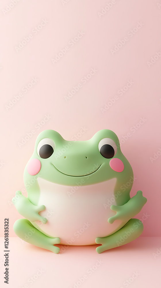 Fototapeta premium Cute Frog 3D