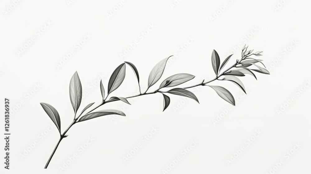 Naklejka premium sleek coffee plant illustration