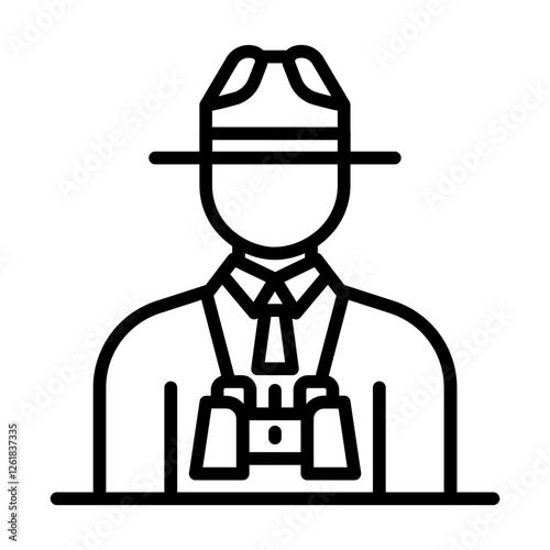 Park Ranger Vector Icon