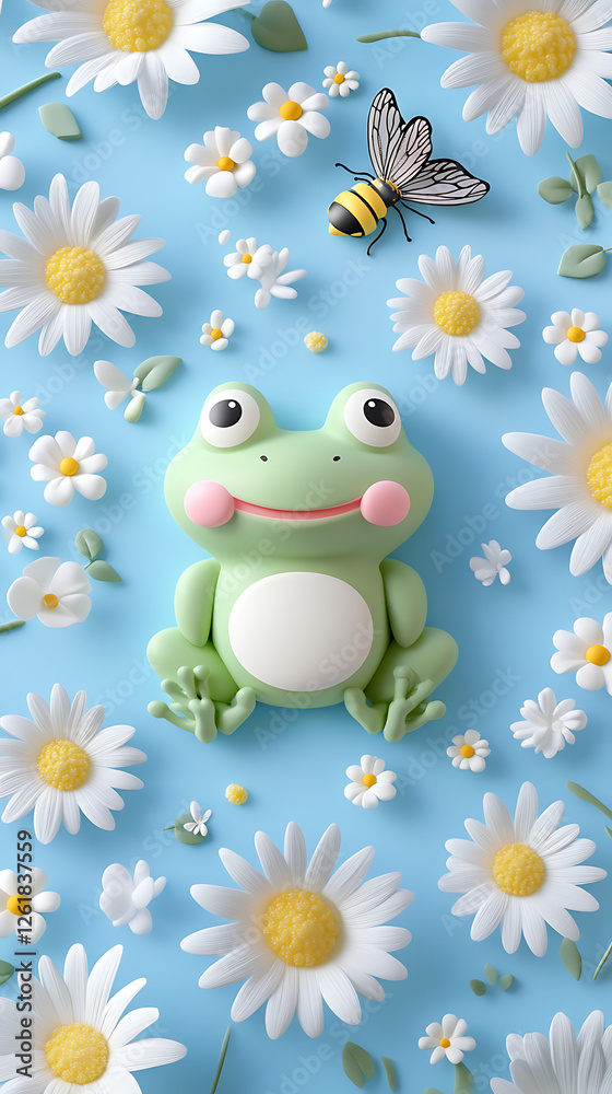 Obraz premium Cute Frog 3D