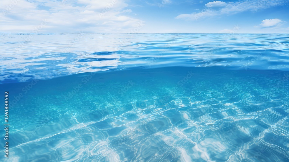 Obraz premium reflection blue gradient color