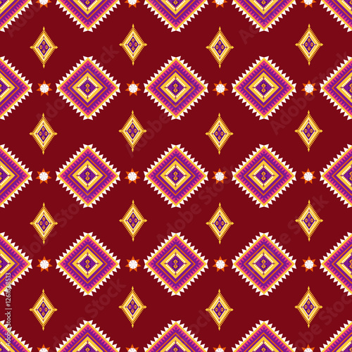 seamless Pattern whit Geometric Ethnic Pattern