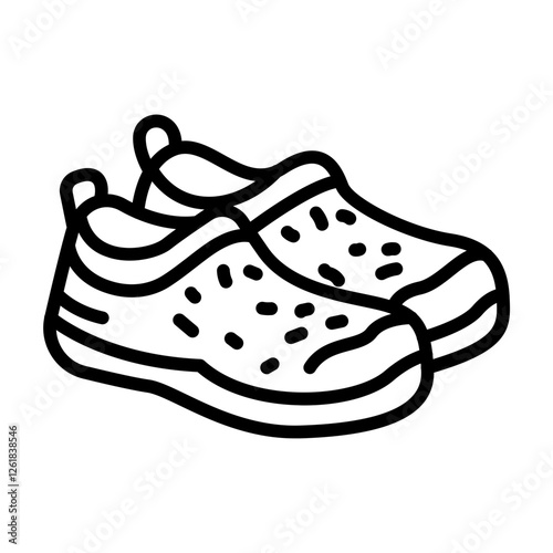 Water Shoes Vector Icon
