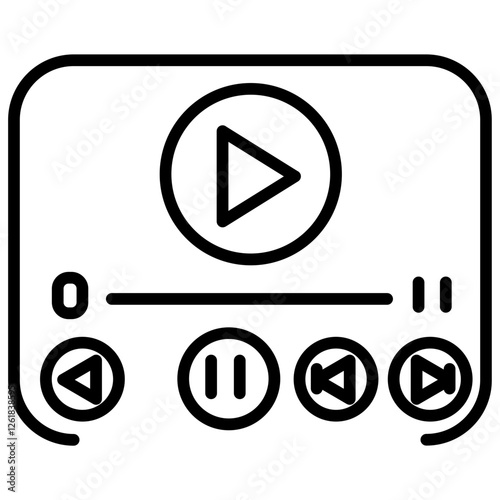 Digital Media Vector Icon