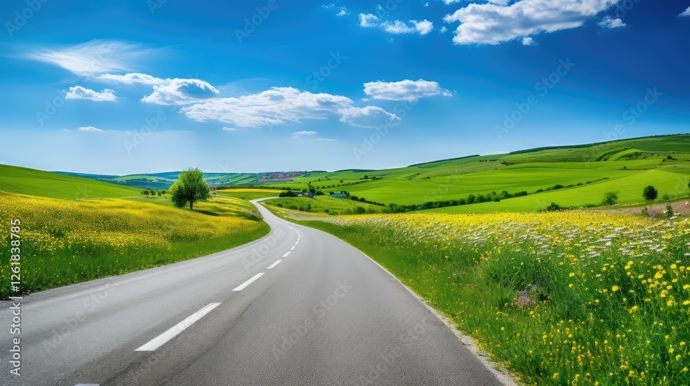 Fototapeta premium journey black road