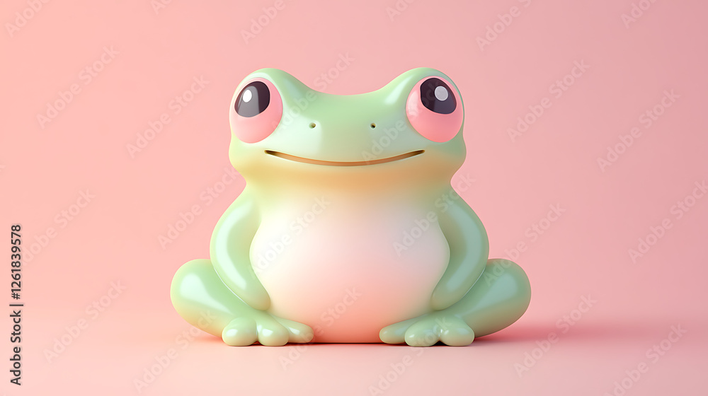 Obraz premium Cute Frog 3D