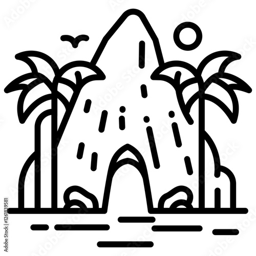 Beach Cave Icon