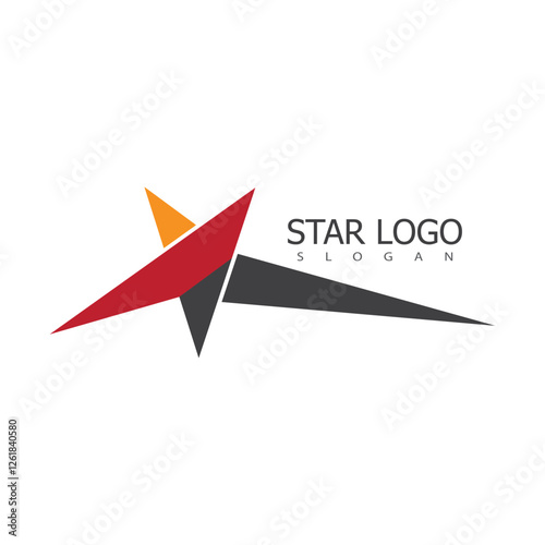Star logo vector template element symbol design