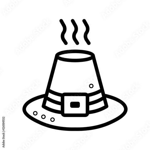 Pilgrim Hat Vector Icon