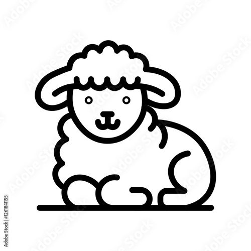 Sacrificial Lamb Vector Icon
