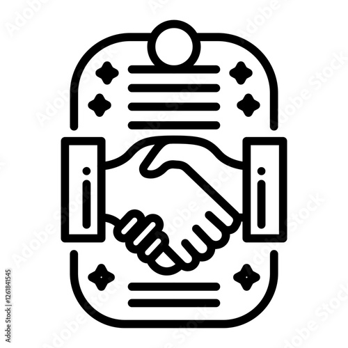 Collusion Agreement Vector Icon
