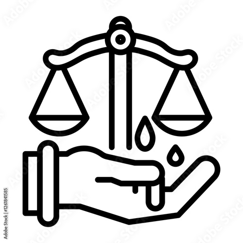 Corruption Leak Vector Icon