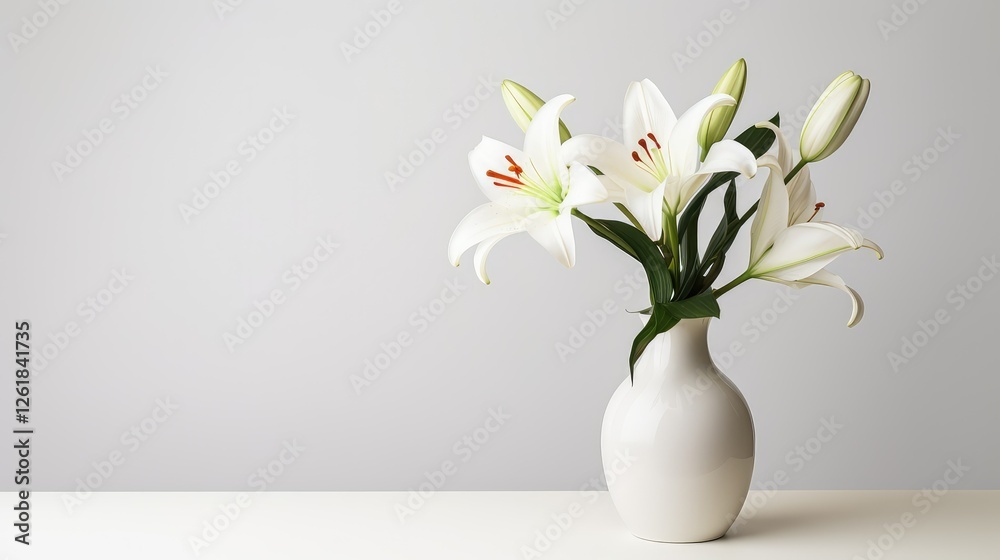 simplicity flowers in vase on white simplicity flowers in vase on white