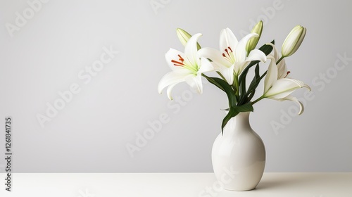 Wallpaper Mural simplicity flowers in vase on white Torontodigital.ca