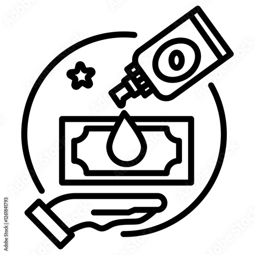 Grease Money Vector Icon