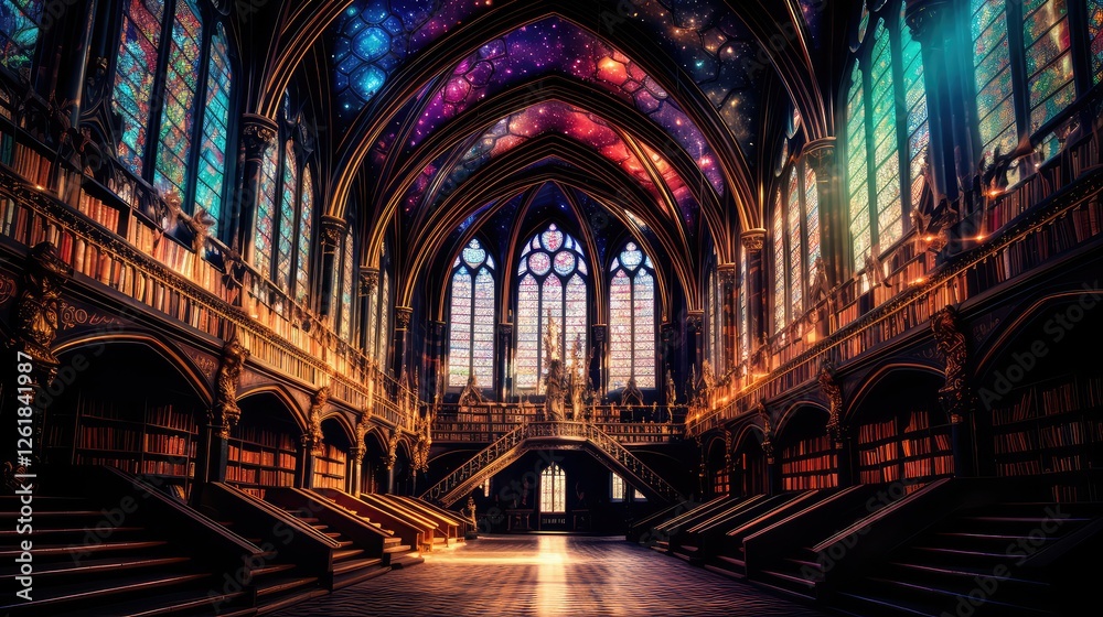 Naklejka premium enchantment magical book